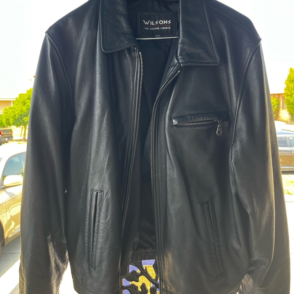 Vintage men’s leather jacket size large